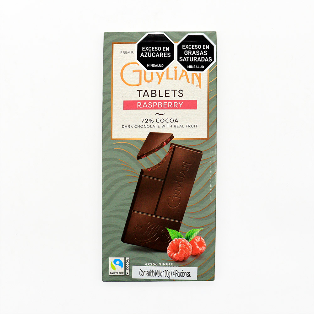 Chocolate Guylian Dark 72 Raspberry 100g