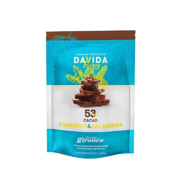 Chocolate Davida Trozos Sal Caramelo 53 120g