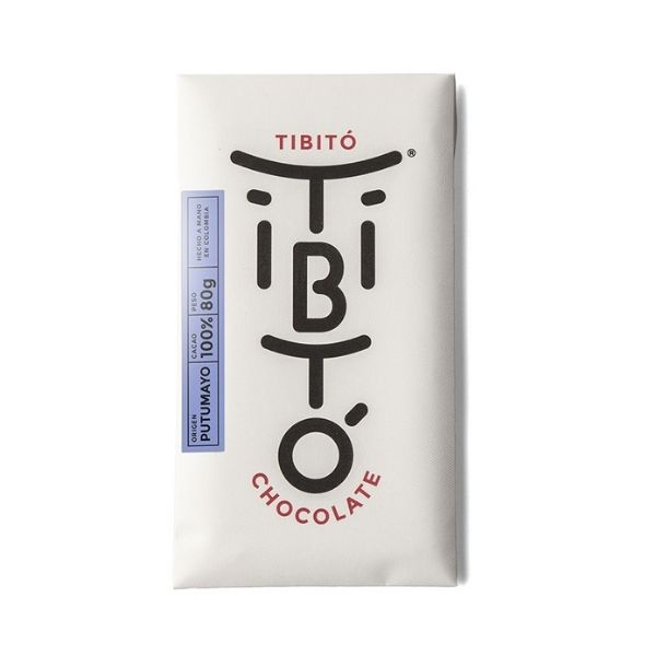 Chocolate Tibitó Putumayo 100 Cacao 80g