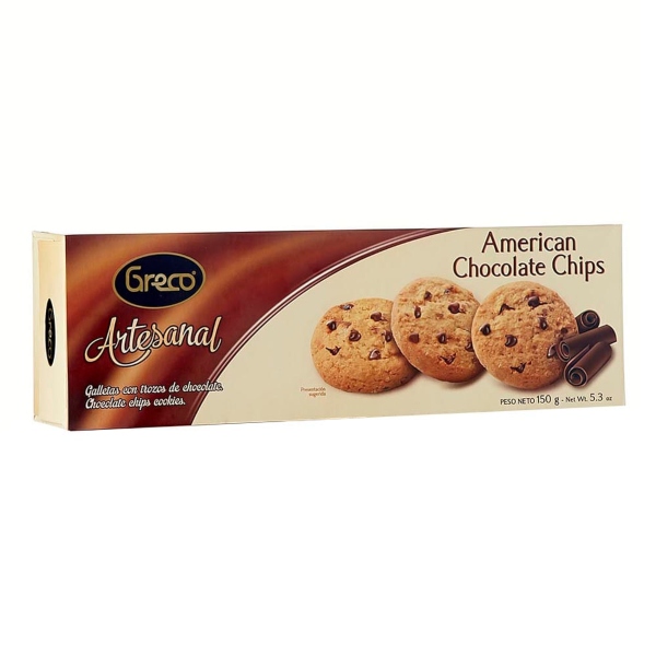 Galletas Greco Choco Chips 150g