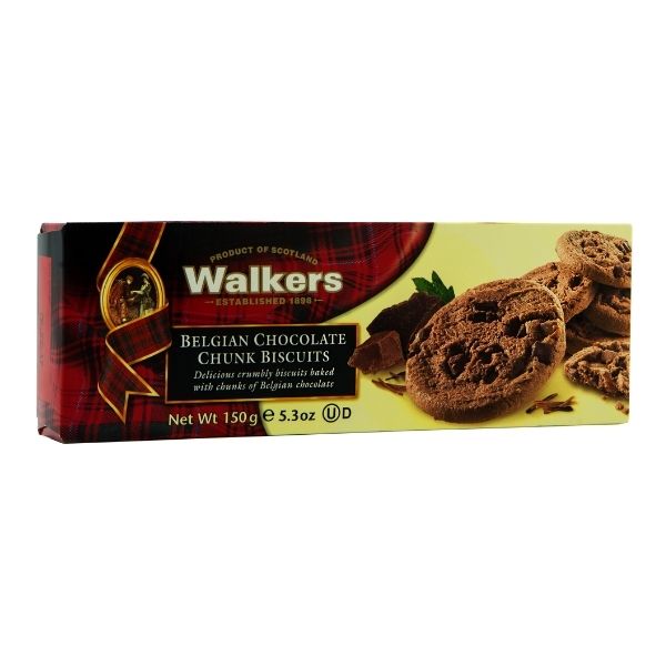 Galletas Walkers Belgian Chocolate 150g
