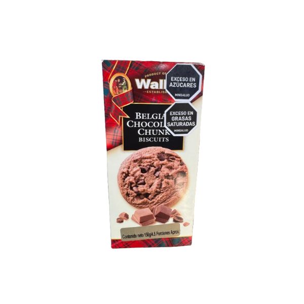 Galletas Walkers Belgian Chocolate 150g