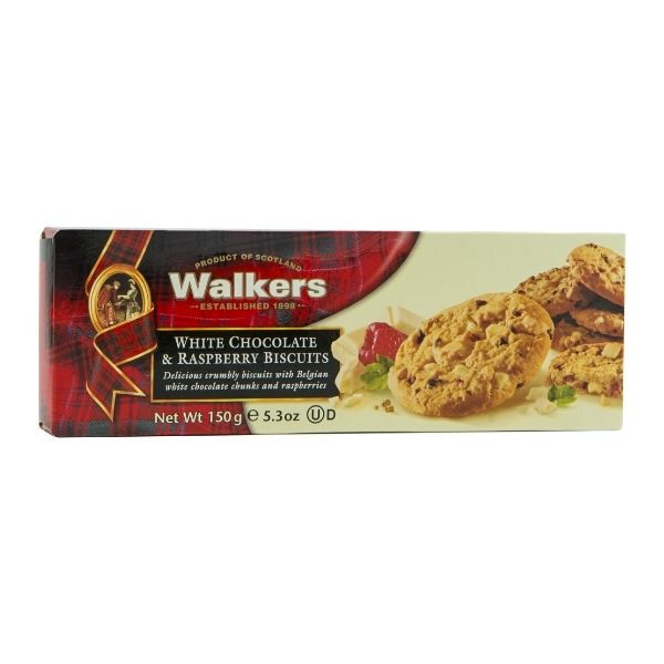 Galletas Walkers Chocolate Blanco Frambuesa 150g