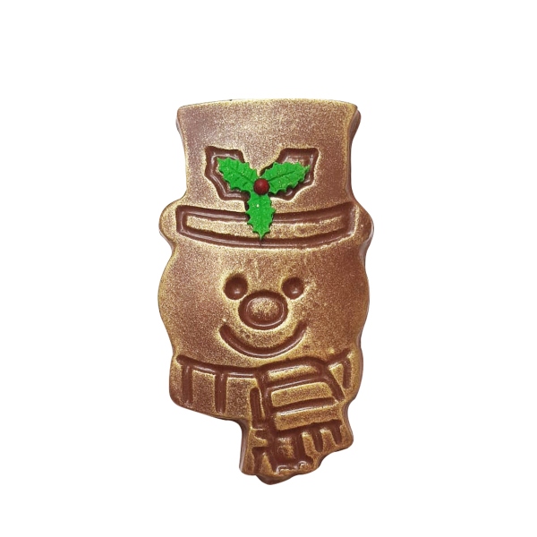 Chocolate Arlequín Muñeco de Nieve Bufanda