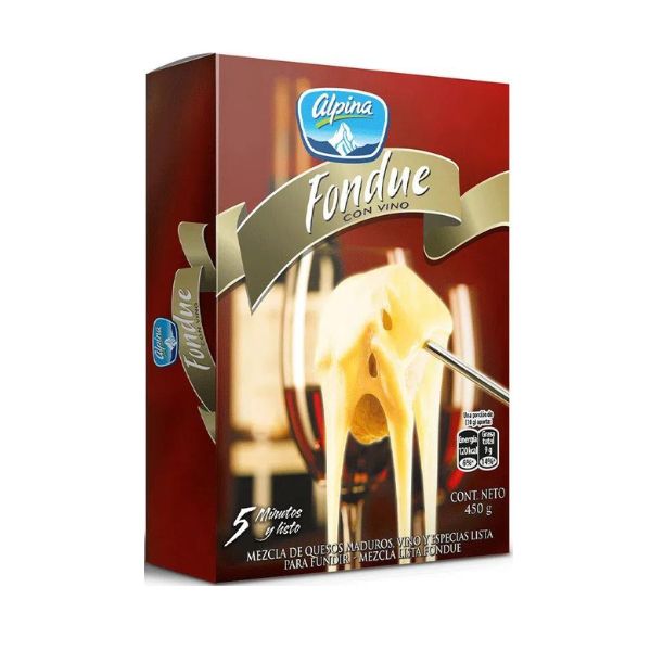 Queso Alpina Fondue Vino Especies 450g