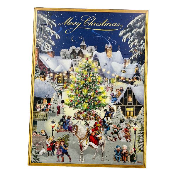 Chocolate Calendario Heidel Azul 75g