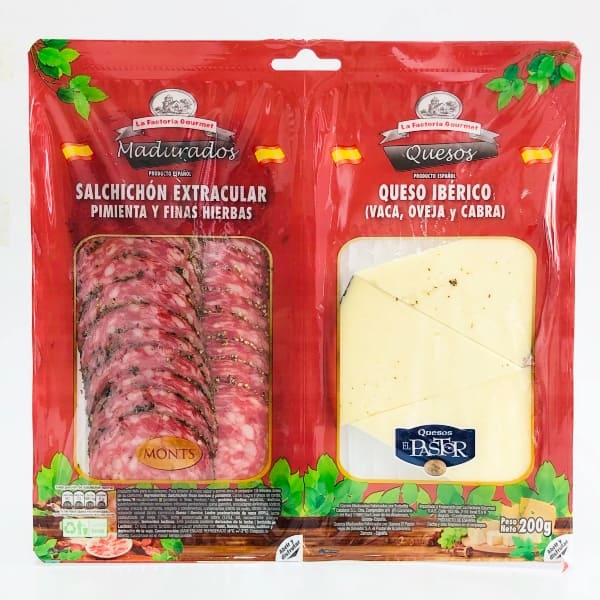 Tapa Salchichón Finas Hierbas y Queso Ibérico La Factoria 200g