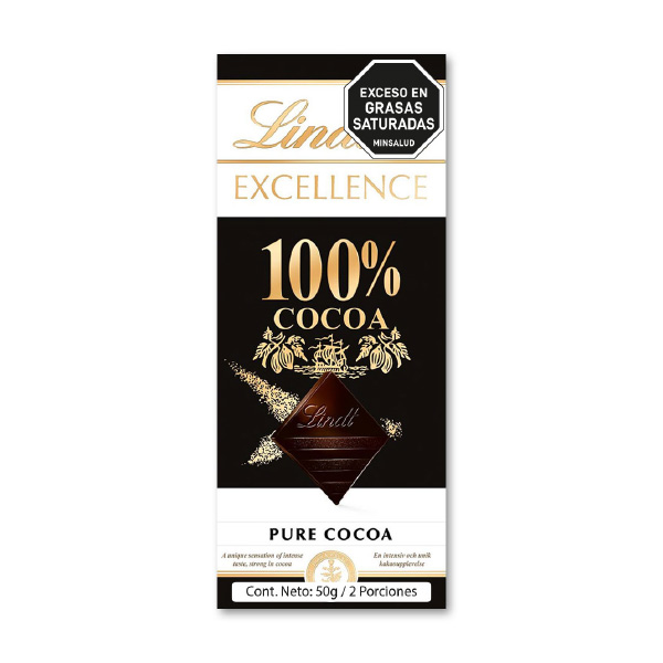 Chocolate Lindt Dark 100 Excellence 50g