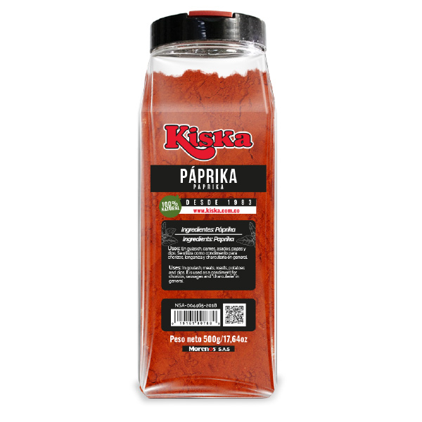 Condimento Paprika Dulce Kiska 500g