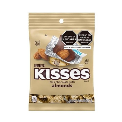 Chocolate Hersheys Kisses Almendra 127g