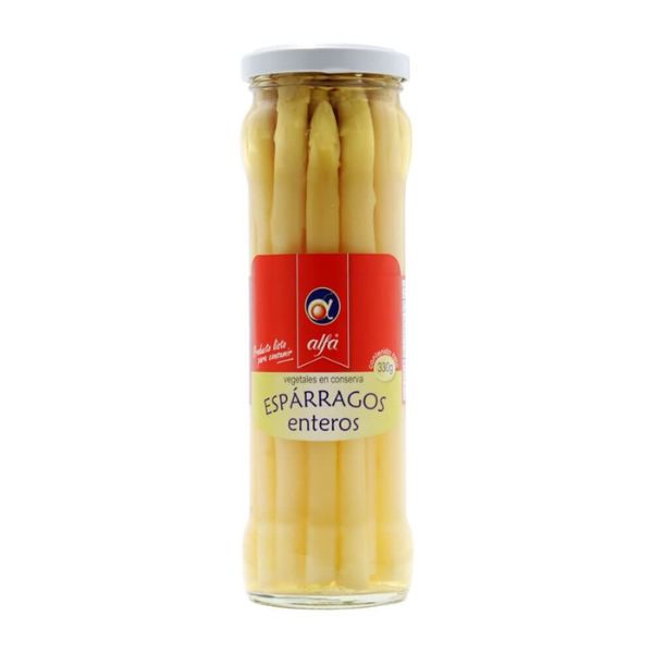 Espárragos Blancos Enteros Alfa 330g