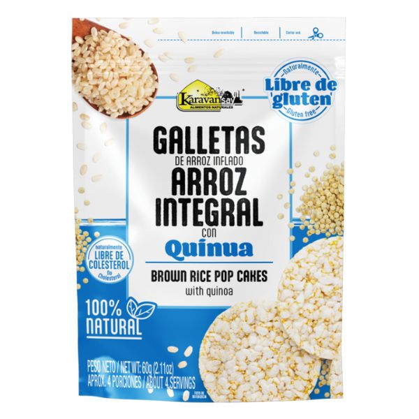Galletas De Arroz Integral Quinua 60g
