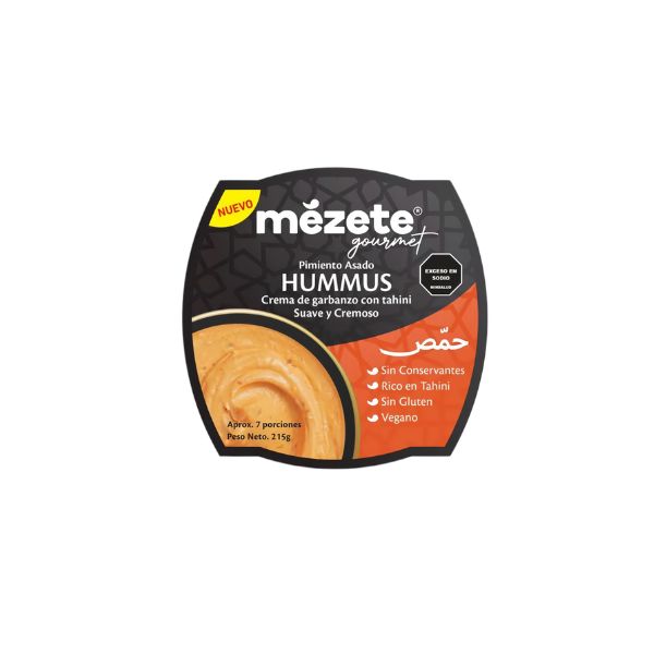 Hummus Mezete con Pimiento Asado 215g