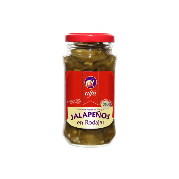 Jalapeños Alfa en rodajas 250g