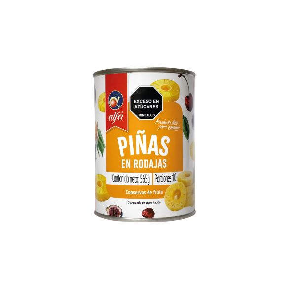 Piñas en Rodajas 565g