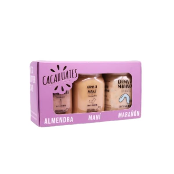 Crema de Cacahuates Kit Navidad x3 300g