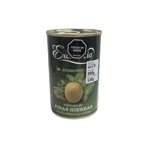 Aceitunas Excelencia Verdes Rellenas de Finas Hierbas