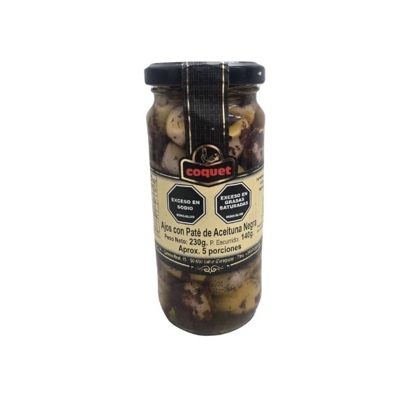 Ajos Coquet con Paté de Oliva Negra 140g