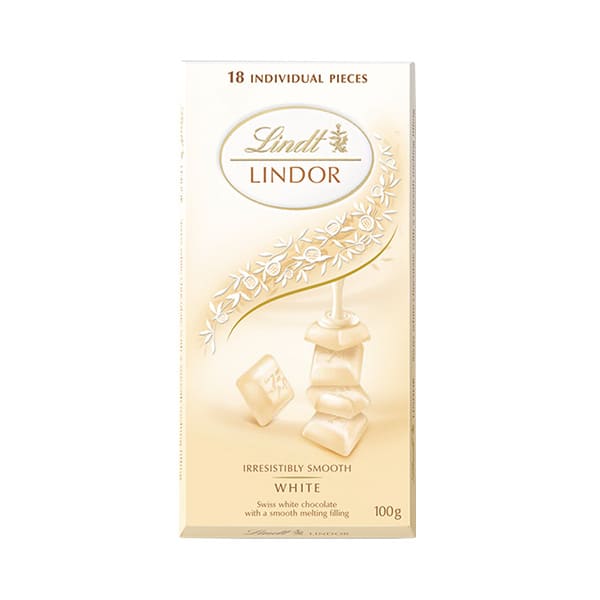 Chocolate Lindt Lindor Singles White 100g