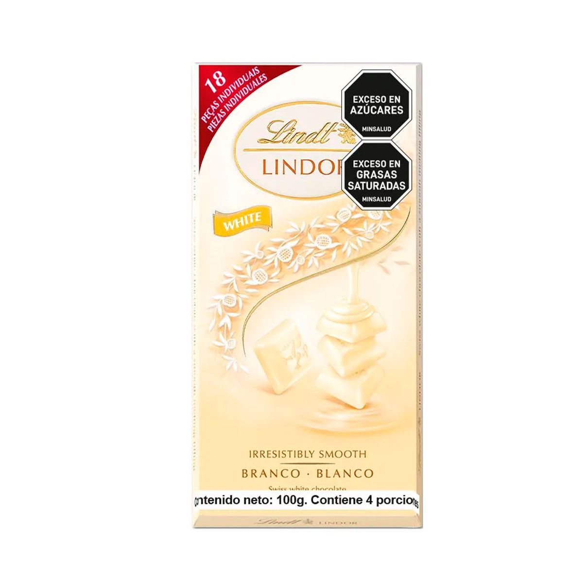 Chocolate Lindt Lindor Singles White 100g